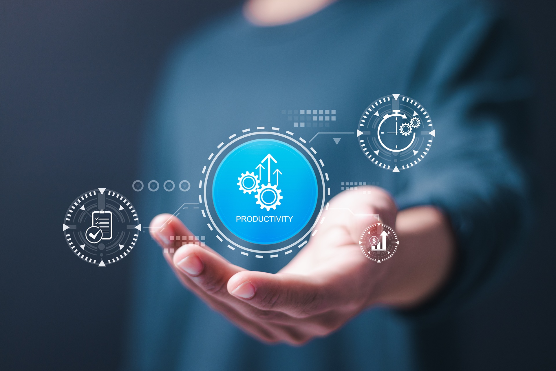 Digitales Symbol für Produktivität und Effizienz im Betrieb | Entkalkungsanlage